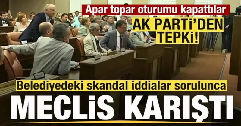 Belediye meclisini karıştıran iddia! Apar topar oturumu kapattılar