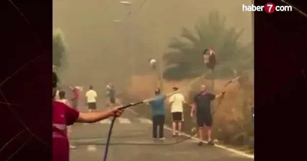 İspanya nın güneyindeki orman yangını kısa süreli paniğe neden oldu