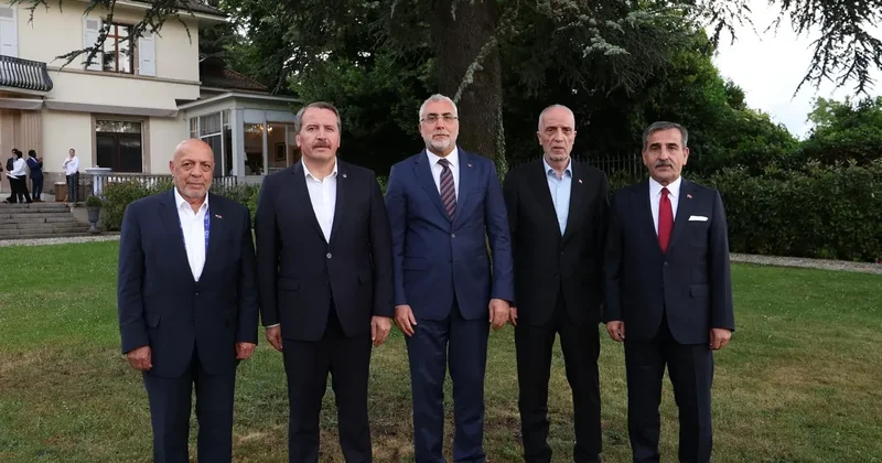 Cenevre de memur, işçi ve işveren zirvesi! Bakan Işıkhan çalışma hayatı temsilcileriyle görüştü