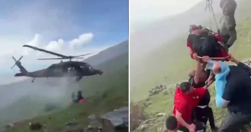 Mantar toplarken kalp krizi geçirdi: Askeri helikopterle hastaneye yetiştirildi Malatya Haberleri