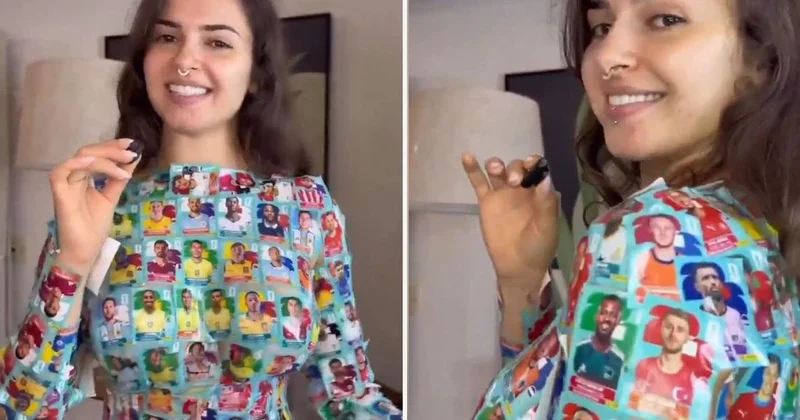 Kıyafet giymeden tüm vücudunu Dünya Kupası nda oynayacak yıldızların fotoğraflarıyla kapladı