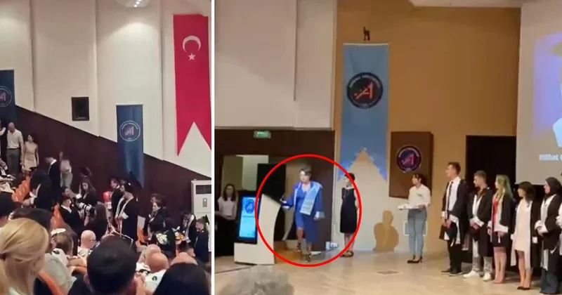 Bölüm başkanı Diplomanızı vermiyorum dedi, salon karıştı
