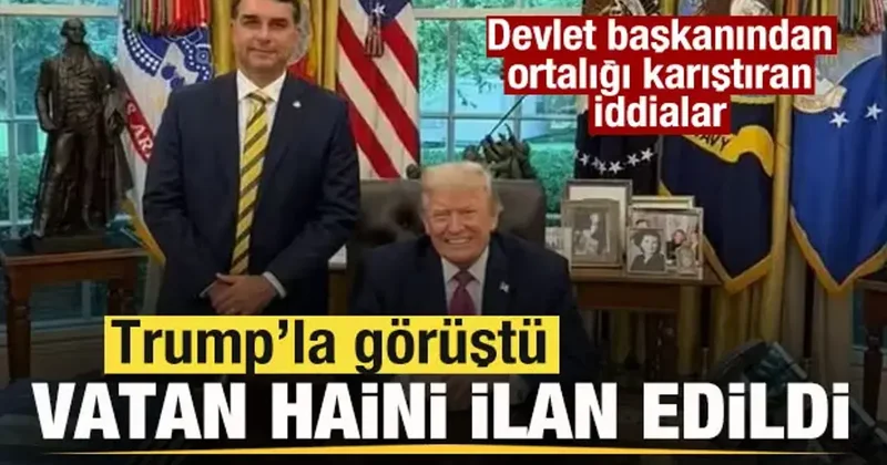 Trump la görüştü! Vatan haini ilan edildi! Ortalığı karıştıran iddialar