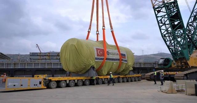 Akkuyu NGS nin 4 üncü güç ünitesi için buhar jeneratörleri teslim edildi Mersin Haberleri
