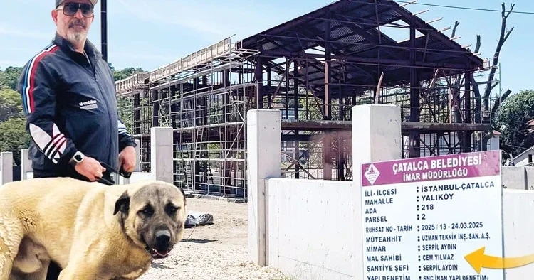 Cem Yılmaz a Çatalca da özel garaj