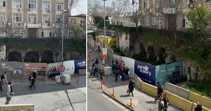 Roma kalıntıları ile modern şehir yaşamı aynı karede İstanbul Haberleri