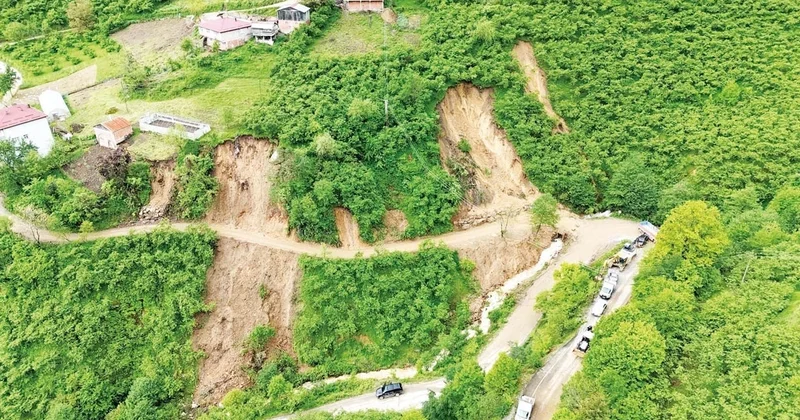 Giresun’da heyelan riski