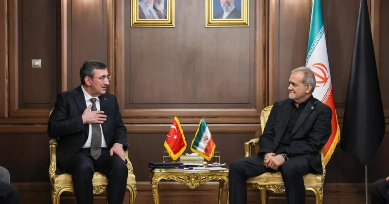 Cumhurbaşkanı Yardımcısı Yılmaz, İran Cumhurbaşkanı Pezeşkiyan ile görüştü