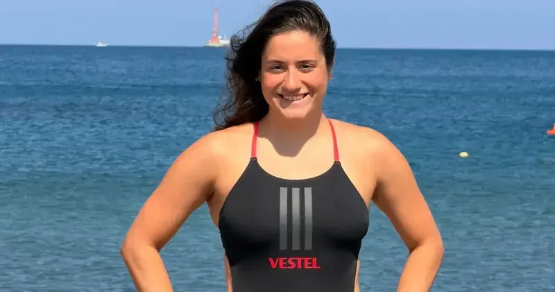 Aysu Türkoğlu, Tsugaru Kanalı nı geçmek için start veriyor