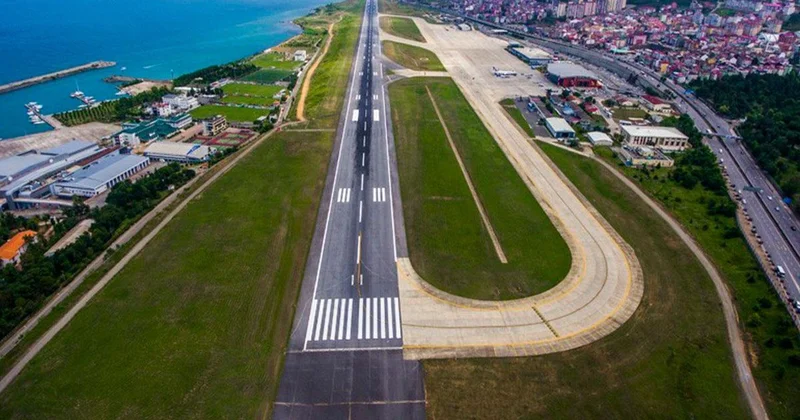 100 milyon ton kaya ile deniz doldurularak Trabzon a yeni havalimanı inşa edilecek