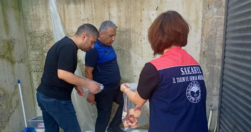 Sakarya da 5 ton etiketsiz et ürünü imha edildi
