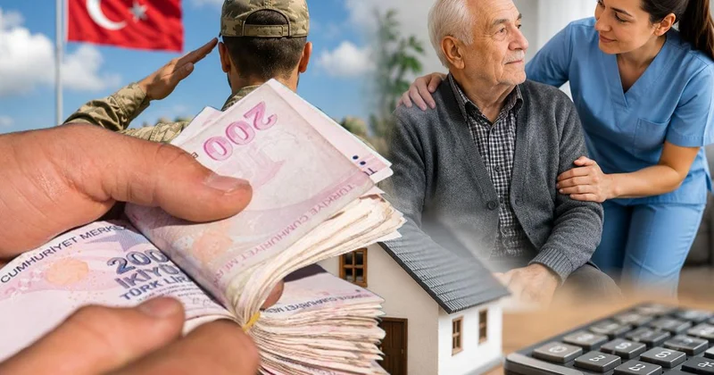 Bedelli askerlik, 65 yaş aylığı, evde bakım yardımı! Milyonları etkileyen ödemeler arttı