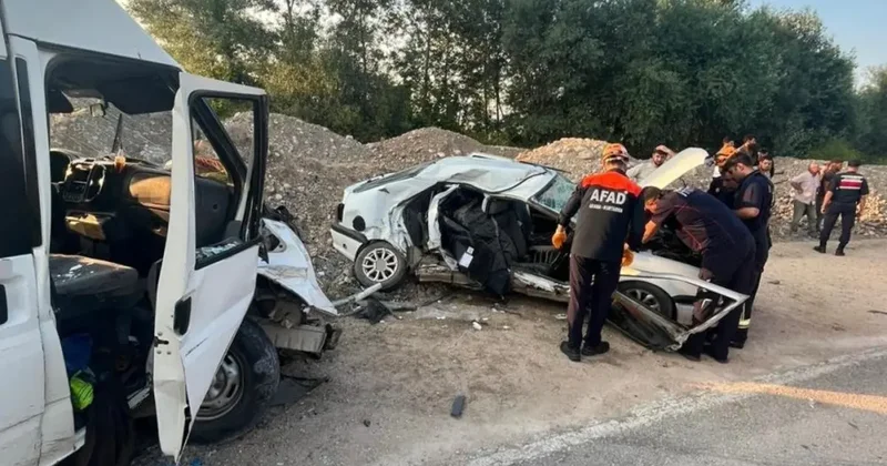 Amasya’da otomobil ile minibüs çarpıştı: 1 ölü, 3 yaralı