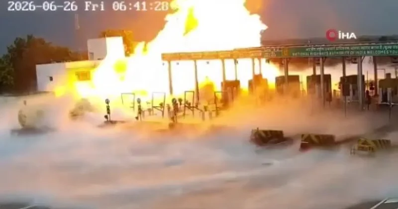 LPG yüklü tanker kaza yaptı, ortalık yangın yerine döndü