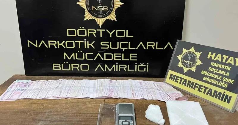 Erzin’de 250 gram metamfetamin ele geçirildi