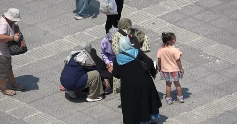 Samsun da sıcaktan bayılan kadının yardımına vatandaşlar ve polisler koştu