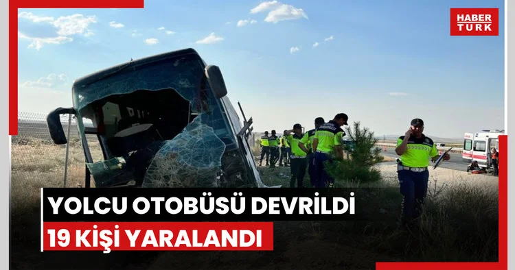 Çok sayıda yaralı var! Yolcu otobüsü devrildi