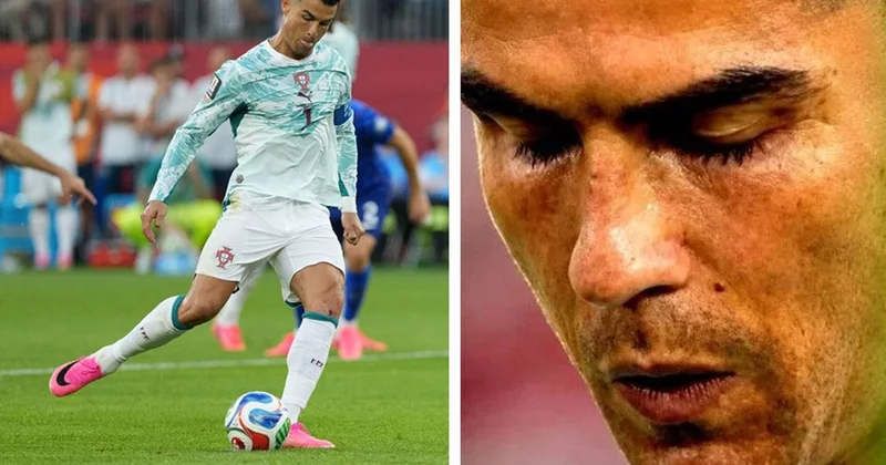 Cristiano Ronaldo nun penaltı kullandığı anda ağzından çıkan kelimeye dikkat