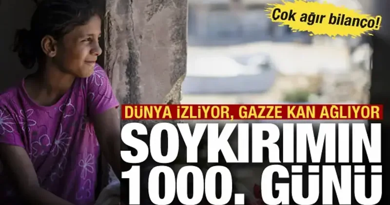 Gazze soykırımı 1000 gündür devam ediyor