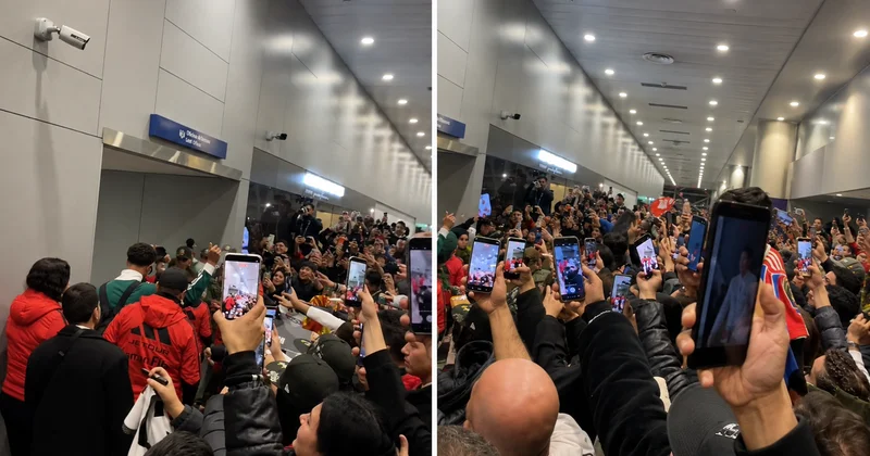 Dünya Kupası nın yıldızı Şili yi ayağa kaldırdı! Havalimanında izdiham yaşandı