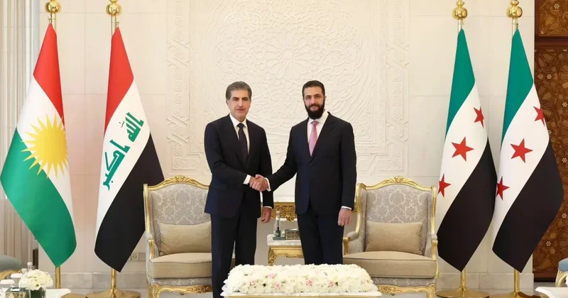 Şara ile Barzani aynı masada! Ortadoğu da yeni diplomasi trafiği
