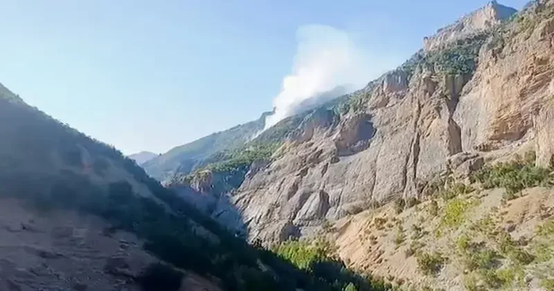 Munzur Vadisi Milli Parkı nda orman yangını
