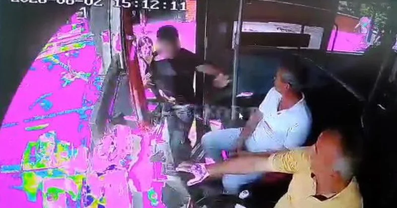 Şehir magandası otobüs şoförüne saldırdı