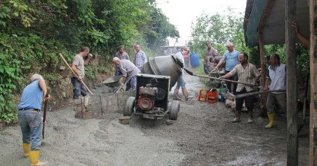 Yol çilesi devlet vatandaş dayanışmasıyla sona eriyor Giresun Haberleri Habertürk Yerel Haberler