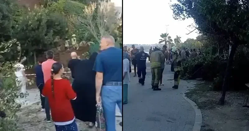 Büyükçekmece de toprak kayması; mahsur kalanlar var