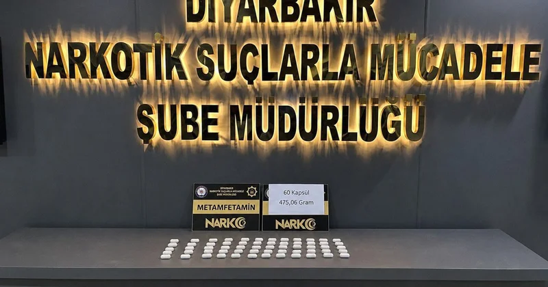 Şüpheli şahsın midesinden 60 kapsül metamfetamin çıktı