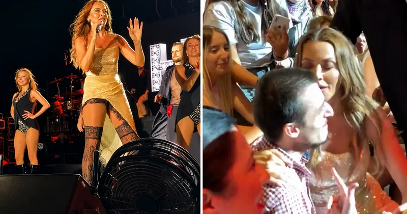 Hadise’den Konserde Sürpriz Hareket! Sahneden İnip Hayranını Öptü