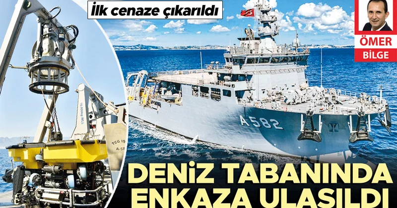 TCG Işın ve Alemdar 550 metrede… Enkaza ulaşıldı, 1 cenaze çıkarıldı