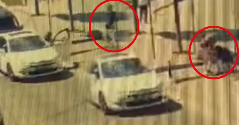 Araçtan inip, yanında eşi ve çocuğu olan yayayı evire çevire dövdü Sözcü Gazetesi