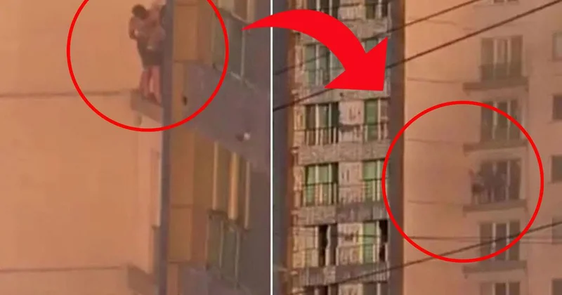 Esenyurt ta sitede yangın paniği: Baba ve oğlu camın önüne çıkarak kurtarılmayı bekledi