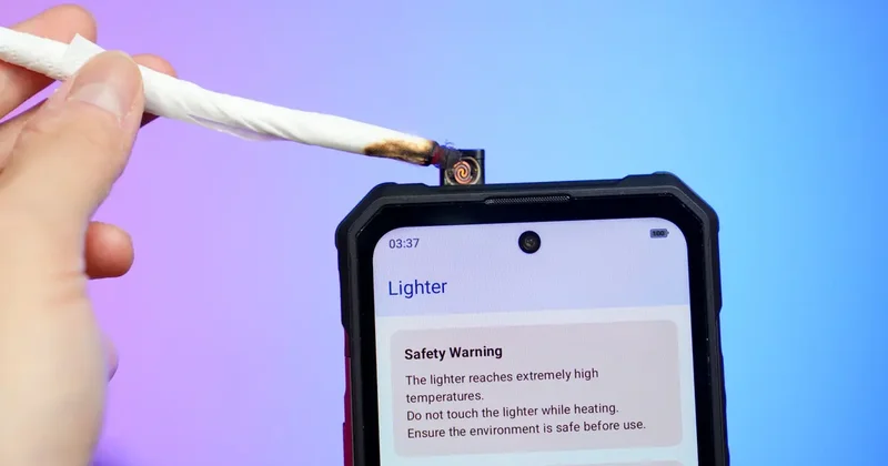 20.000 mAh bataryalı ve çakmaklı telefon!
