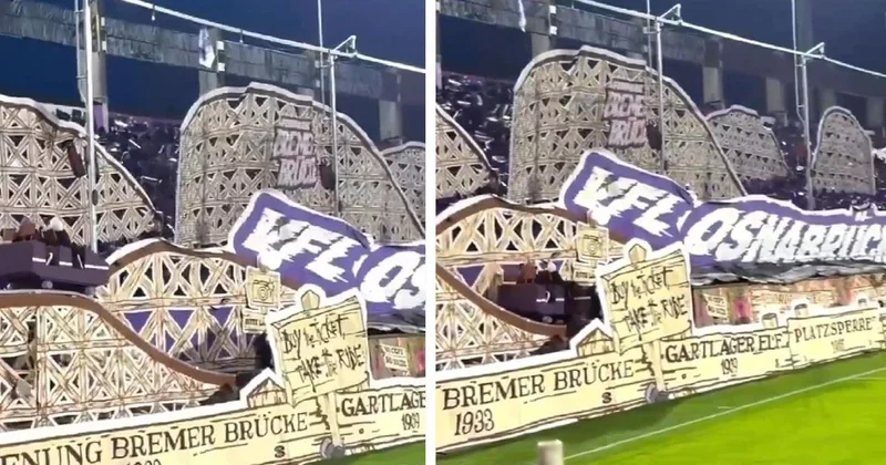 Tribünde lunapark treni kurdular, fark yediler