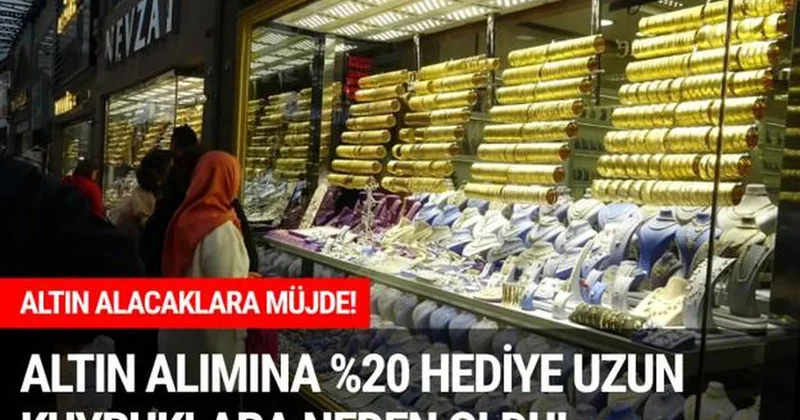 Altındaki Düşüşün Ardından Alım Yapacaklara Yüzde 20 Hediye