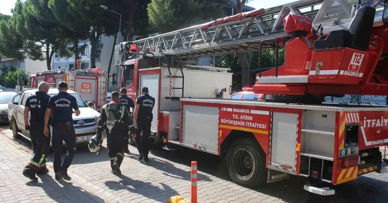 Apartmandan gelen yanık kokusu itfaiyeyi harekete geçirdi
