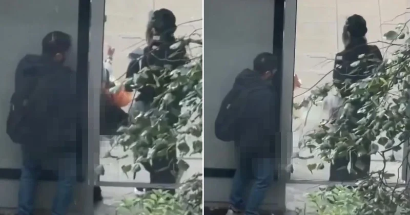 Durak mide bulandıran görüntü! Polis her yerde onu arıyor