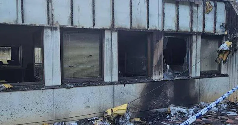 Belçika da İsrail bağlantılı şirketin BATS binası Liege de kundaklandı