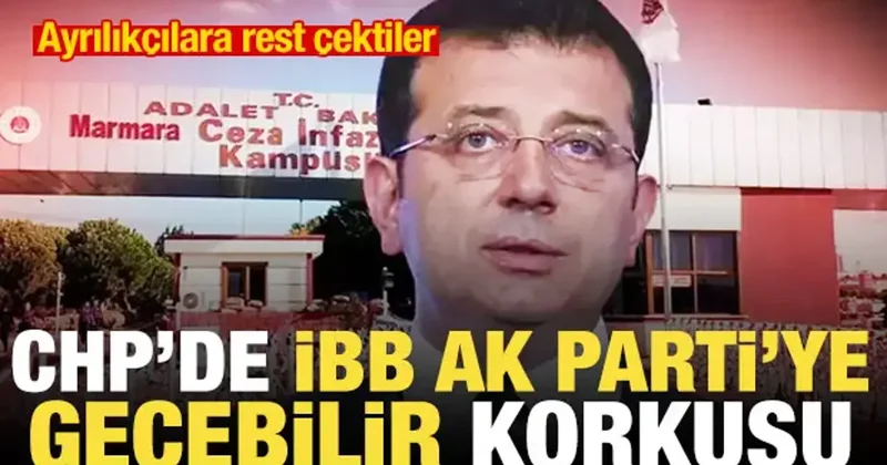 CHP de İBB, AK Parti ye geçebilir korkusu! Ayrılıkçılara tarafınızı seçin resti