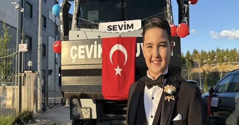 Şehit çocuğu Eyüphan’a TOMA’lı düğün konvoyu