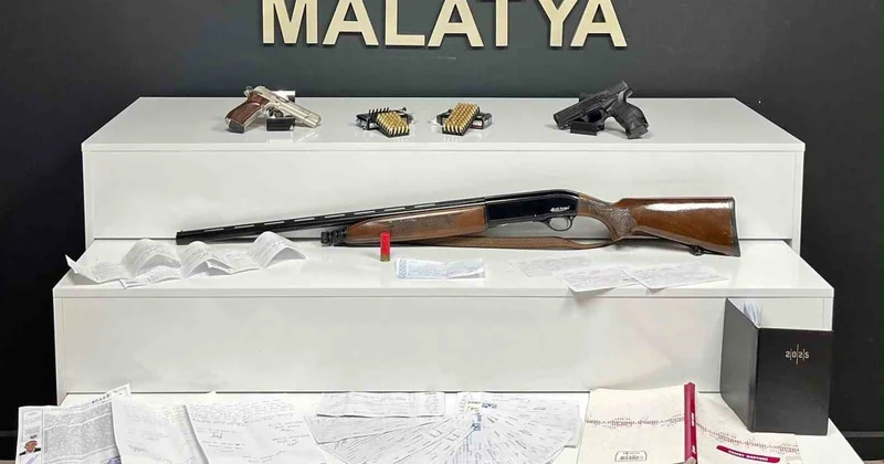 Malatya da tefecilik operasyonunda 13 gözaltı yapıldı, 20 milyon TL senet ele geçirildi