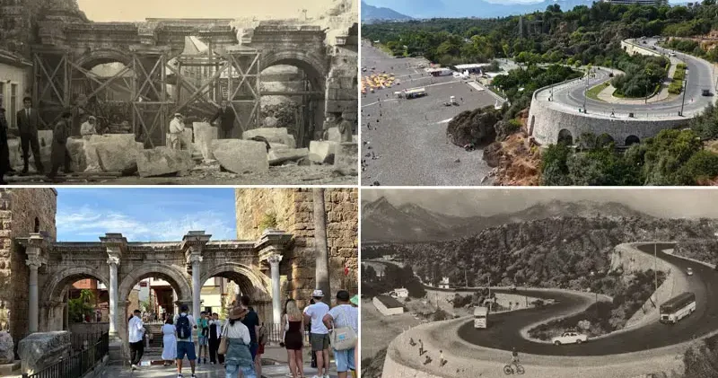 Antalya nın geçmişi ve bugünü fotoğraf karelerinde