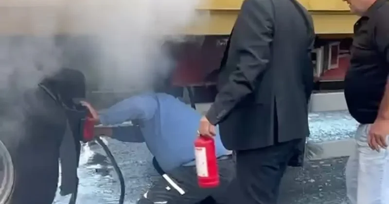 Bolu’da yanan tıra ilk müdahale vatandaşlardan geldi