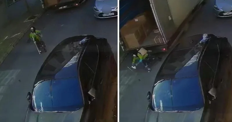 Avcılar da geri manevra yapan kamyonet yaşlı kadını altına alarak ölümüne neden oldu