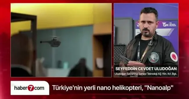 Türkiye nin ilk nano insansız helikopteri TEKNOFEST te vitrine çıktı