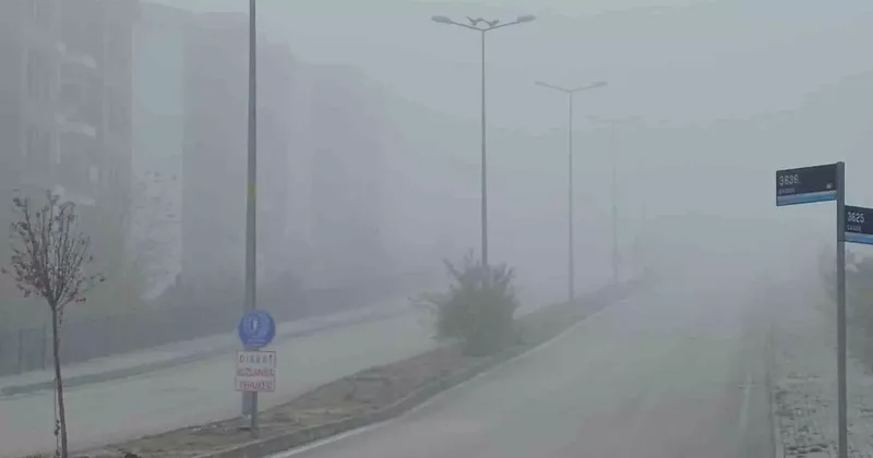 Elazığ’da yoğun sis, bir mahalle adeta kayboldu
