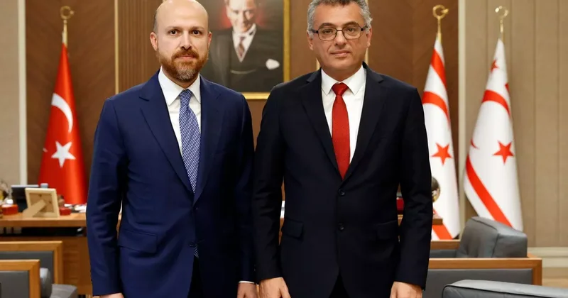 KKTC Cumhurbaşkanı Erhürman, Bilal Erdoğan ı ağırladı