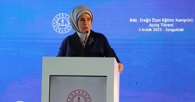 Emine Erdoğan Zonguldak ta özel eğitim merkezi kampüsü açılışına katıldı Zonguldak Haberleri